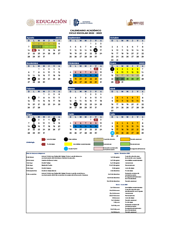 Conoce El Posible Calendario Sep Ciclo Escolar 2022 2023 Reverasite